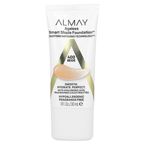 <img alt="Almay, Ageless Smart Shade Foundation, 400 Beige, 1 fl oz (30 ml)" title="Almay, Ageless Smart Shade Foundation, 400 Beige, 1 fl oz (30 ml),309970190040"