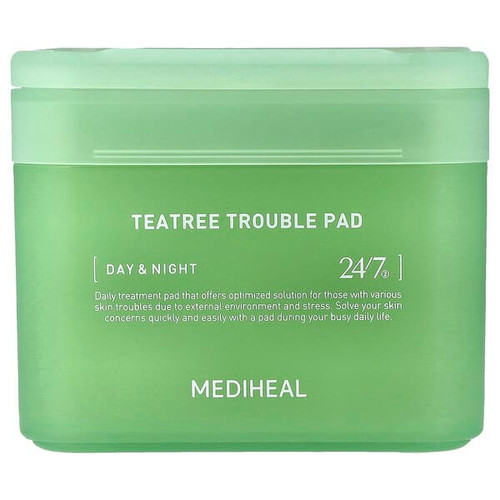 <img alt="MEDIHEAL, Tea Tree Trouble Pad, 100 Pads, 5.74 fl oz (170 ml)" title="MEDIHEAL, Tea Tree Trouble Pad, 100 Pads, 5.74 fl oz (170 ml),8809615058671"