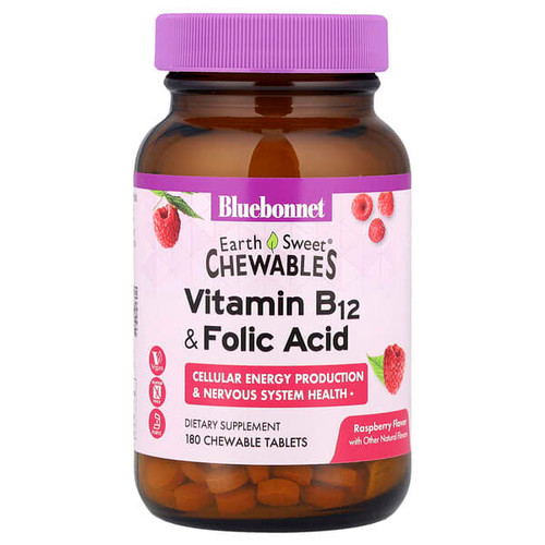 <img alt="Bluebonnet Nutrition, EarthSweet Chewables, Vitamin B-12 & Folic Acid, Raspberry, 180 Chewable Tablets" title="Bluebonnet Nutrition, EarthSweet Chewables, Vitamin B-12 & Folic Acid, Raspberry, 180 Chewable Tablets,743715004351"
