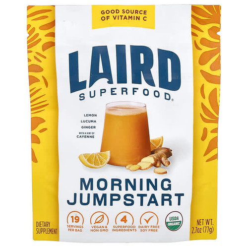 <img alt="Laird Superfood, Morning Jumpstart, 2.7 oz (77 g)" title="Laird Superfood, Morning Jumpstart, 2.7 oz (77 g),855694006889"