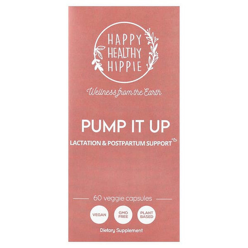 <img alt="Happy Healthy Hippie, Pump It Up, Lactation & Postpartum Support, 60 Veggie Capsules" title="Happy Healthy Hippie, Pump It Up, Lactation & Postpartum Support, 60 Veggie Capsules,850044059027"