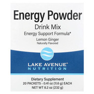 <img alt="Lake Avenue Nutrition, Energy Powder Drink Mix with Potassium, Sodium, Caffeine, and Vitamin C, Lemon Ginger, 20 Packets, 0.41 oz (11.6 g) Each" title="Lake Avenue Nutrition, Energy Powder Drink Mix with Potassium, Sodium, Caffeine, and Vitamin C, Lemon Ginger, 20 Packets, 0.41 oz (11.6 g) Each,898220020980"