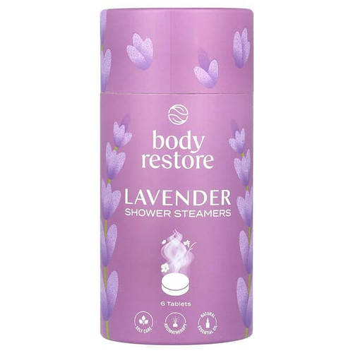 <img alt="Body Restore, Shower Steamers, Lavender , 6 Tablets, 5.3 oz" title="Body Restore, Shower Steamers, Lavender , 6 Tablets, 5.3 oz,850059313008"