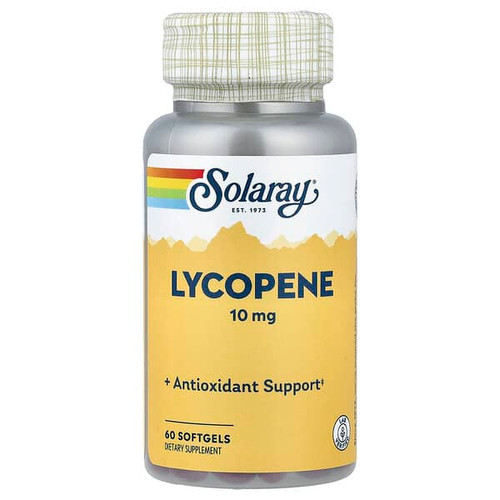 <img alt="Solaray, Lycopene, 10 mg, 60 Softgels" title="Solaray, Lycopene, 10 mg, 60 Softgels,076280041262"