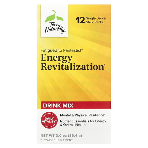 <img alt="Terry Naturally, Fatigued to Fantastic Energy Revitalization Drink Mix, 12 Stick Packs, 0.25 oz (7.2 g) Each" title="Terry Naturally, Fatigued to Fantastic Energy Revitalization Drink Mix, 12 Stick Packs, 0.25 oz (7.2 g) Each,367703462123"
