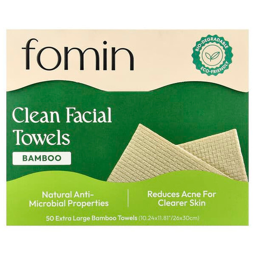 <img alt="fomin, Clean Facial Towels, Bamboo, Extra Large, 50 Towels" title="fomin, Clean Facial Towels, Bamboo, Extra Large, 50 Towels,850066209974"