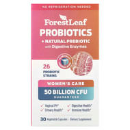 <img alt="Forest Leaf, Womens Care, Probiotics + Natural Prebiotic with Digestive Enzymes, 30 Vegetable Capsules" title="Forest Leaf, Womens Care, Probiotics + Natural Prebiotic with Digestive Enzymes, 30 Vegetable Capsules,197644064748"