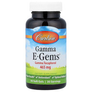 <img alt="Carlson, Gamma E-Gems, 60 Soft Gels" title="Carlson, Gamma E-Gems, 60 Soft Gels,088395008665"