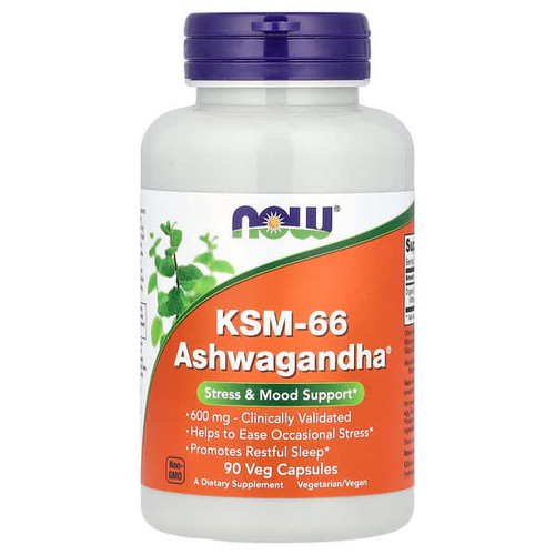 <img alt="Now Foods, KSM-66 Ashwagandha, 600 mg, 90 Veg Capsules" title="Now Foods, KSM-66 Ashwagandha, 600 mg, 90 Veg Capsules,733739046338"
