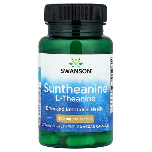 <img alt="Swanson Vitamins, Suntheanine L-Theanine, 200 mg, 60 Vegan Capsules" title="Swanson Vitamins, Suntheanine L-Theanine, 200 mg, 60 Vegan Capsules,087614028163"