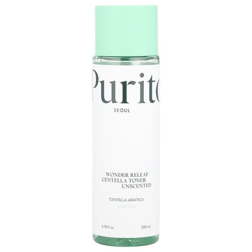 <img alt="Purito, Wonder Releaf Centella Toner, Unscented, 6.76 fl oz (200 ml)" title="Purito, Wonder Releaf Centella Toner, Unscented, 6.76 fl oz (200 ml),8809563100347"