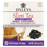 <img alt="Hyleys Tea, Slim Tea, Acai Berry, 50 Foil Envelope Tea Bags, 2.64 oz (75 g)" title="Hyleys Tea, Slim Tea, Acai Berry, 50 Foil Envelope Tea Bags, 2.64 oz (75 g),850016054159"
