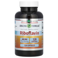<img alt="Amazing Nutrition, Riboflavin, 400 mg, 120 Capsules" title="Amazing Nutrition, Riboflavin, 400 mg, 120 Capsules,810180029360"