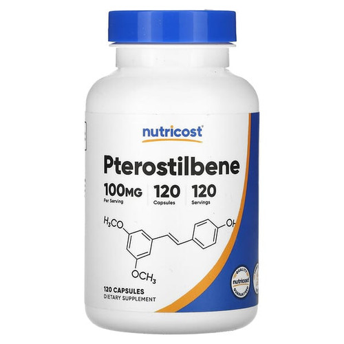 <img alt="Nutricost, Pterostilbene, 100 mg, 120 Capsules" title="Nutricost, Pterostilbene, 100 mg, 120 Capsules,810014672021"