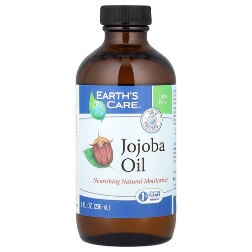 <img alt="Earths Care, 100% Pure Jojoba Oil, Cold Pressed, 8 fl oz (236 ml)" title="Earths Care, 100% Pure Jojoba Oil, Cold Pressed, 8 fl oz (236 ml),857307003186"