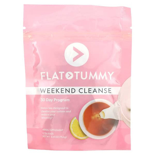 <img alt="Flat Tummy, Weekend Cleanse, 8 Tea Bags, 0.41 oz (11.6 g)" title="Flat Tummy, Weekend Cleanse, 8 Tea Bags, 0.41 oz (11.6 g),855119006531"