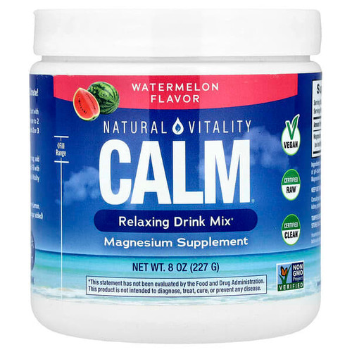 <img alt="Natural Vitality, CALM, Relaxing Drink Mix, Watermelon, 8 oz (227 g)" title="Natural Vitality, CALM, Relaxing Drink Mix, Watermelon, 8 oz (227 g),183405043565"