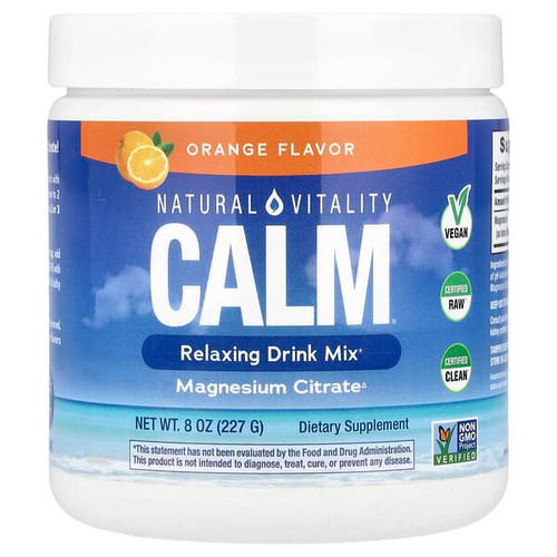 <img alt="Natural Vitality, CALM, Relaxing Drink Mix, Orange, 8 oz (227 g)" title="Natural Vitality, CALM, Relaxing Drink Mix, Orange, 8 oz (227 g),183405043510"