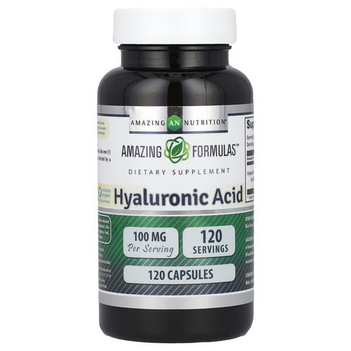 <img alt="Amazing Nutrition, Hyaluronic Acid, 100 mg, 120 Capsules" title="Amazing Nutrition, Hyaluronic Acid, 100 mg, 120 Capsules,810180024495"