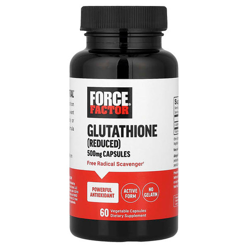<img alt="Force Factor, Glutathione (Reduced), 500 mg , 60 Vegetable Capsules" title="Force Factor, Glutathione (Reduced), 500 mg , 60 Vegetable Capsules,810126660329"