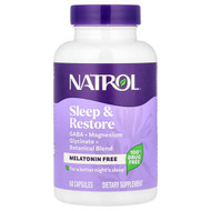 <img alt="Natrol, Sleep & Restore, Melatonin Free, 60 Capsules" title="Natrol, Sleep & Restore, Melatonin Free, 60 Capsules,047469083526"