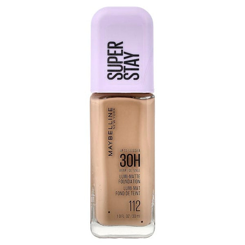 <img alt="Maybelline, Super Stay, Lumi-Matte Foundation, 112, 1 fl oz (30 ml)" title="Maybelline, Super Stay, Lumi-Matte Foundation, 112, 1 fl oz (30 ml),041554094688"