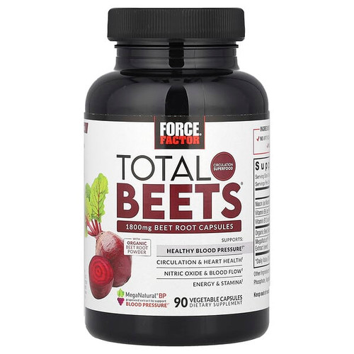 <img alt="Force Factor, Total Beets, 90 Vegetable Capsules" title="Force Factor, Total Beets, 90 Vegetable Capsules,810126661821"