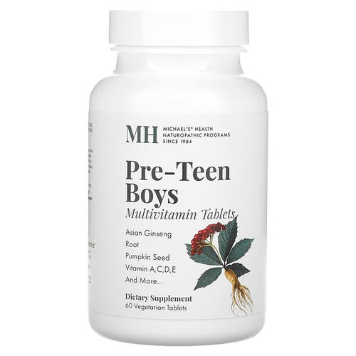 <img alt="Michaels Health, Pre-Teen Boys Multivitamin, 60 Vegetarian Tablets" title="Michaels Health, Pre-Teen Boys Multivitamin, 60 Vegetarian Tablets,755929042012"