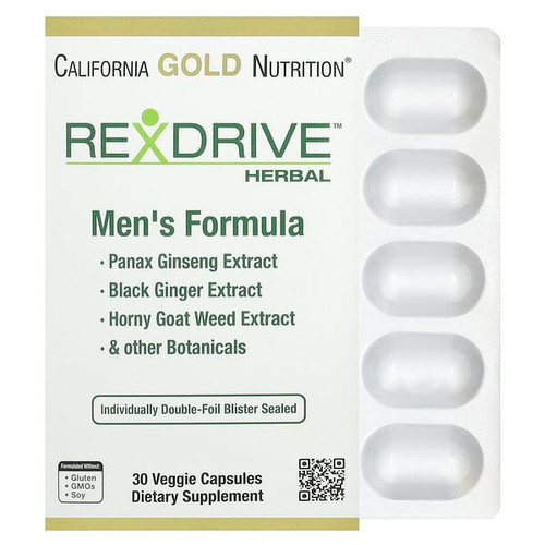 <img alt="California Gold Nutrition, Rexdrive Mens Herbal Performance Formula with Panax Ginseng, Black Ginger, and Horny Goat Weed Extracts plus Botanical Blends, 30 Veggie Capsules" title="California Gold Nutrition, Rexdrive Mens Herbal Performance Formula with Panax Ginseng, Black Ginger, and Horny Goat Weed Extracts plus Botanical Blends, 30 Veggie Capsules,898220024360"