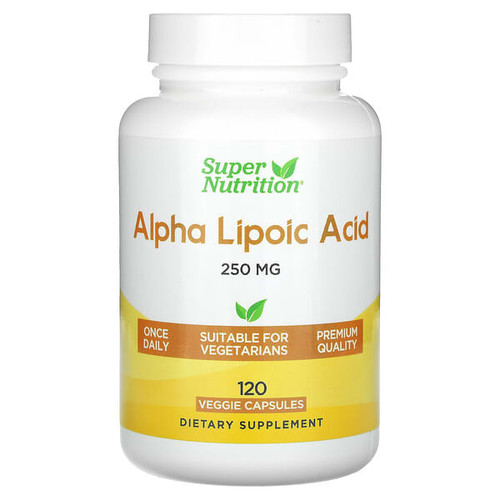 <img alt="Super Nutrition, Alpha Lipoic Acid, 250 mg, 120 Veggie Capsules" title="Super Nutrition, Alpha Lipoic Acid, 250 mg, 120 Veggie Capsules,898220023561"