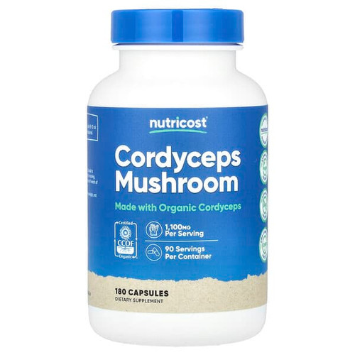 <img alt="Nutricost, Cordyceps Mushroom, 180 Capsules (550 mg per Capsule)" title="Nutricost, Cordyceps Mushroom, 180 Capsules (550 mg per Capsule),810014670812"