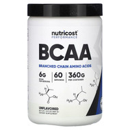 <img alt="Nutricost, Performance, BCAA, Unflavored, 12.9 oz (360 g)" title="Nutricost, Performance, BCAA, Unflavored, 12.9 oz (360 g),857077008206"