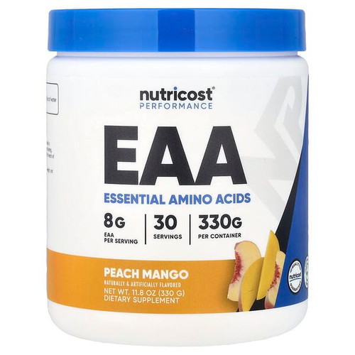 <img alt="Nutricost, Performance, EAA Powder, Peach Mango, 11.8 oz (330 g)" title="Nutricost, Performance, EAA Powder, Peach Mango, 11.8 oz (330 g),810014673615"