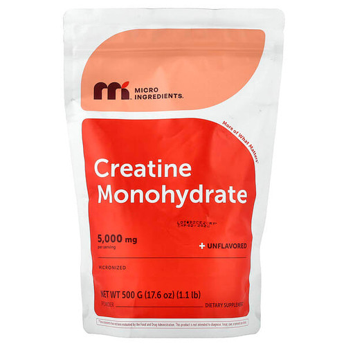 <img alt="Micro Ingredients, Creatine Monohydrate Powder, Unflavored, 17.6 oz (500 g)" title="Micro Ingredients, Creatine Monohydrate Powder, Unflavored, 17.6 oz (500 g),850069023607"