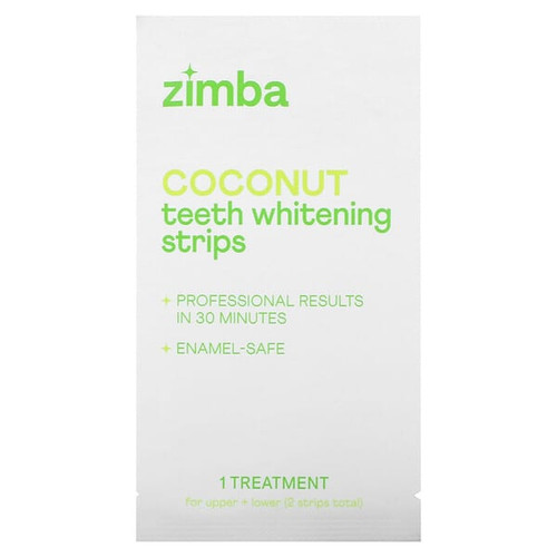 <img alt="Zimba, Teeth Whitening Strips, Coconut, 14 Treatments" title="Zimba, Teeth Whitening Strips, Coconut, 14 Treatments,850015722837"
