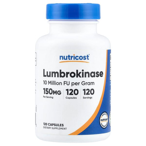 <img alt="Nutricost, Lumbrokinase, 150 mg, 120 Capsules" title="Nutricost, Lumbrokinase, 150 mg, 120 Capsules,810139573210"