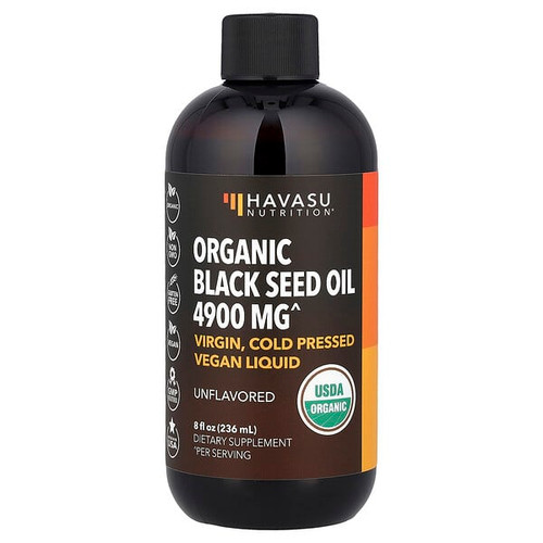 <img alt="Havasu Nutrition, Organic Black Seed Oil, Unflavored, 8 fl oz (236 ml)" title="Havasu Nutrition, Organic Black Seed Oil, Unflavored, 8 fl oz (236 ml),850041750712"