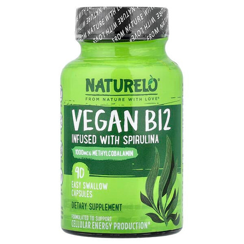 <img alt="NATURELO, Vegan B12 Infused with Spirulina, 90 Easy Swallow Capsules" title="NATURELO, Vegan B12 Infused with Spirulina, 90 Easy Swallow Capsules,628110628480"