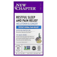 <img alt="New Chapter, Restful Sleep and Pain Relief, Melatonin & Ginger, 30 Vegetarian Capsules" title="New Chapter, Restful Sleep and Pain Relief, Melatonin & Ginger, 30 Vegetarian Capsules,727783903433"
