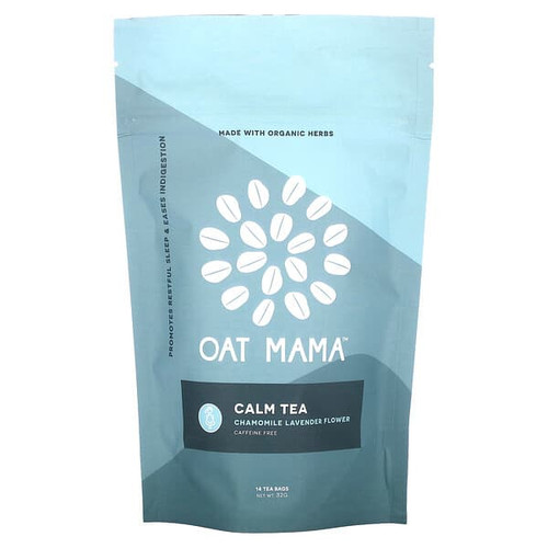 <img alt="Oat Mama, Calm Tea, Chamomile Lavender Flower, Caffeine Free, 14 Tea Bags, 32 g" title="Oat Mama, Calm Tea, Chamomile Lavender Flower, Caffeine Free, 14 Tea Bags, 32 g,860166002368"
