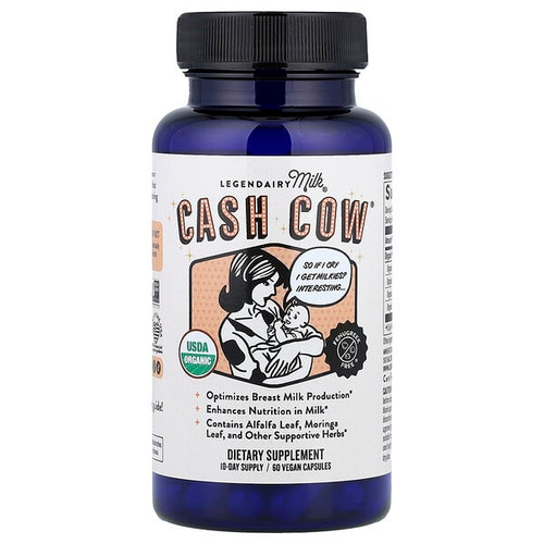 <img alt="Legendairy Milk, Cash Cow, 60 Vegan Capsules" title="Legendairy Milk, Cash Cow, 60 Vegan Capsules,853792007067"