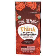 <img alt="Four Sigmatic, Think, Organic High Caf Coffee with Lions Mane Mushroom & Yacon, Ground, Dark Roast, 12 oz (340 g)" title="Four Sigmatic, Think, Organic High Caf Coffee with Lions Mane Mushroom & Yacon, Ground, Dark Roast, 12 oz (340 g),816897023196"