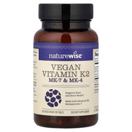 <img alt="NatureWise, Vegan Vitamin K2, MK-7 & MK-4, 90 Vegetarian Softgels" title="NatureWise, Vegan Vitamin K2, MK-7 & MK-4, 90 Vegetarian Softgels,855724007596"