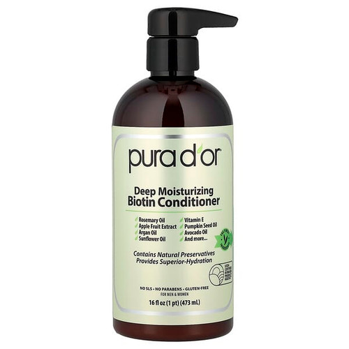 <img alt="Pura Dor, Deep Moisturizing Biotin Conditioner, 16 fl oz (473 ml)" title="Pura Dor, Deep Moisturizing Biotin Conditioner, 16 fl oz (473 ml),810023843191"