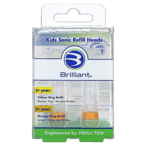 <img alt="Baby Buddy, Brilliant, Kids Sonic Refill Heads, 5+ Years, Orange, 2 Refill Heads" title="Baby Buddy, Brilliant, Kids Sonic Refill Heads, 5+ Years, Orange, 2 Refill Heads,072076010269"