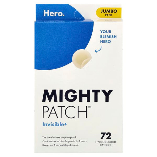 <img alt="Hero Cosmetics, Mighty Patch, Invisible+, 72 Hydrocolloid Patches" title="Hero Cosmetics, Mighty Patch, Invisible+, 72 Hydrocolloid Patches,196270100288"