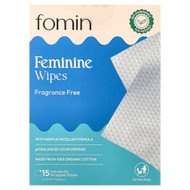 <img alt="fomin, Feminine Wipes, Fragrance Free, 15 Individually Wrapped Wipes" title="fomin, Feminine Wipes, Fragrance Free, 15 Individually Wrapped Wipes,860011442707"