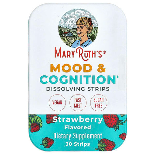 <img alt="MaryRuths, Mood & Cognition Dissolving Strips, Strawberry, 30 Strips" title="MaryRuths, Mood & Cognition Dissolving Strips, Strawberry, 30 Strips,810104622813"