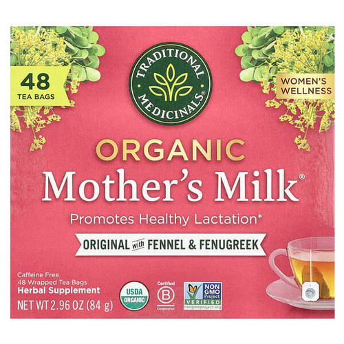 <img alt="Traditional Meds, Organic Mothers Milk, Original with Fennel & Fenugreek, Caffeine Free, 48 Wrapped Tea Bags, 2.96 oz (84 g)" title="Traditional Meds, Organic Mothers Milk, Original with Fennel & Fenugreek, Caffeine Free, 48 Wrapped Tea Bags, 2.96 oz (84 g),032917008299"