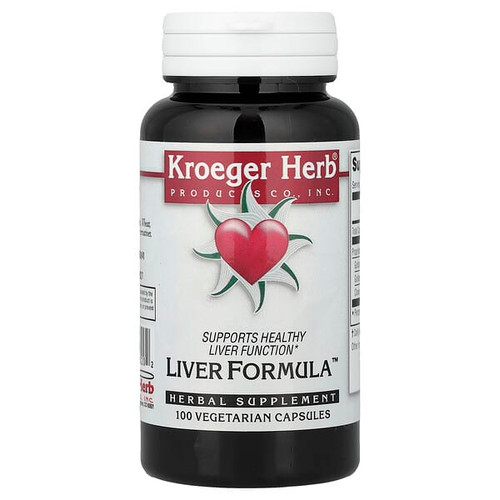 <img alt="Kroeger Herb Co, Liver Formula, 100 Vegetarian Capsules" title="Kroeger Herb Co, Liver Formula, 100 Vegetarian Capsules,696916100202"